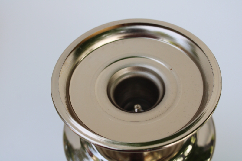 photo of Bath & Body Works 3 wick jar candle holder, magnolia flowers white on gold tone metal  #4