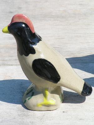 photo of Beaumont Brothers pottery birds, ravens and rooster #2