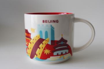 catalog photo of Beijing Starbucks You Are Here coffee mug dated 2017