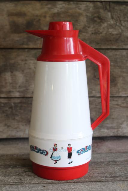 photo of Berggren Swedish dancers thermos insulated coffee pitcher plastic carafe Berquist Sweden #1