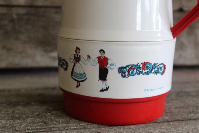 photo of Berggren Swedish dancers thermos insulated coffee pitcher plastic carafe Berquist Sweden #2