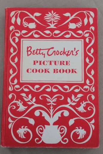 photo of Betty Crocker's Picture Cook Book, 1st edition vintage 1950 Betty Crocker cookbook #1