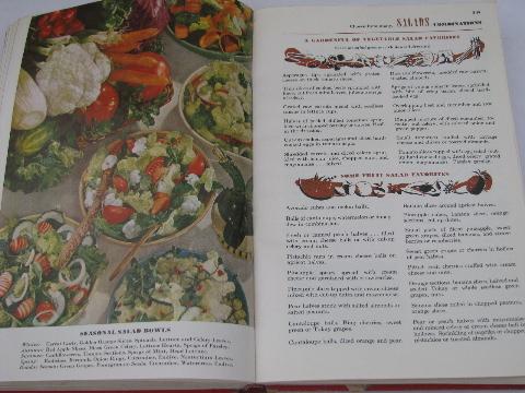 photo of Betty Crocker's Picture Cook Book, vintage 1950, red & white cover #4