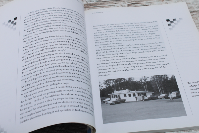 photo of Betty's Pies Favorite Recipes cookbook, north woods Minnesota bakery specialties  #3