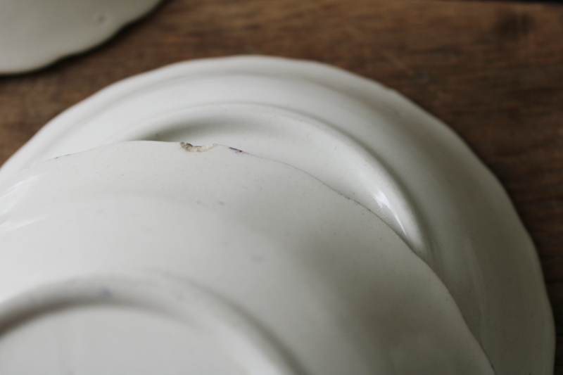 photo of Blue Ridge Southern Potteries vintage hand painted pottery bowls, huckleberry or blueberries pattern  #11