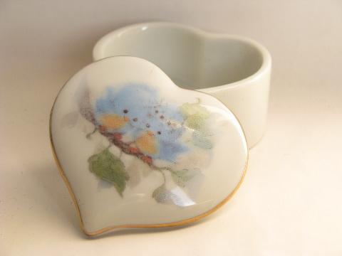 photo of Bluebird pottery tiny baby dresser set, 70s vintage Japan #3