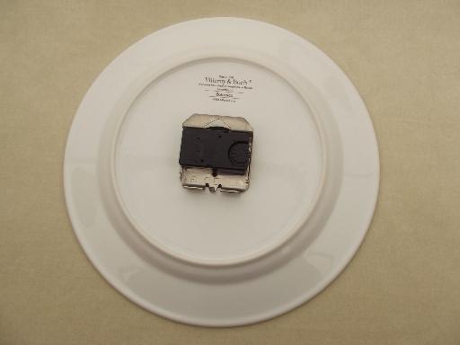 photo of Botanica Villeroy & Boch china plate wall clock #4