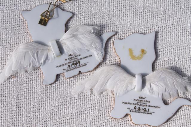 photo of Bradford Exchange Purr-fect Little angels kittens, whole tree of kitty cat Christmas ornaments #18