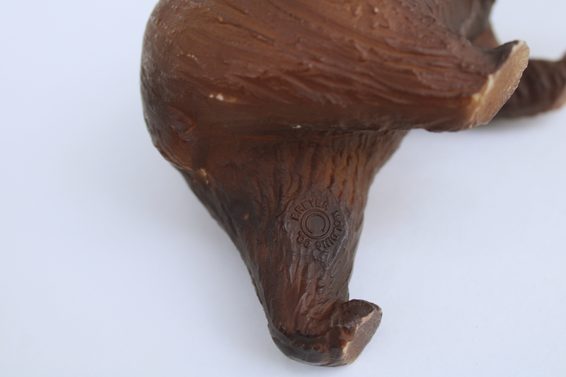 photo of Breyer bear, brown bear or grizzly 1970s vintage hard plastic toy realistic animal figure  #3