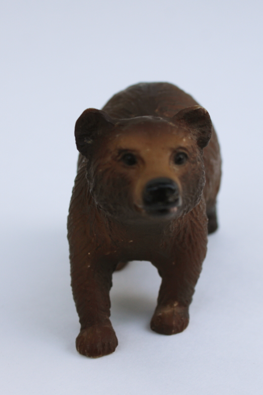 photo of Breyer bear, brown bear or grizzly 1970s vintage hard plastic toy realistic animal figure  #5