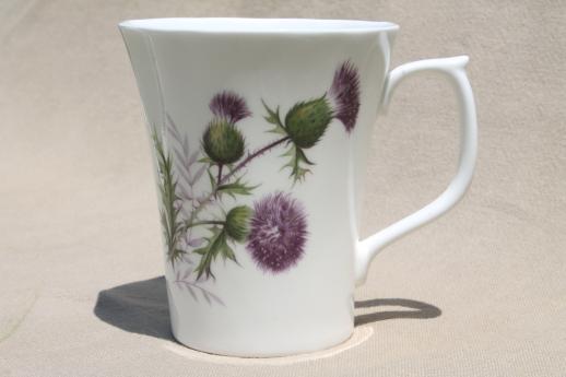 photo of British Isles coffee cups & tea mugs, lot of Scots & Irish porcelain souvenir china #2