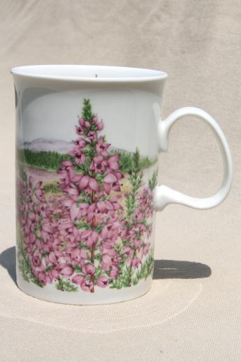 photo of British Isles coffee cups & tea mugs, lot of Scots & Irish porcelain souvenir china #6