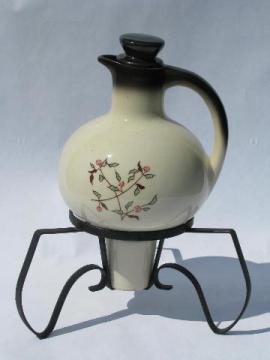 catalog photo of Brock - California pottery, hand-painted Wildflower coffee carafe