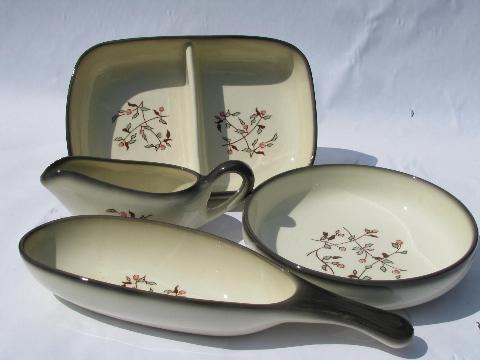 photo of Brock - California pottery, hand-painted Wildflower dinnerware, set for 10 #5