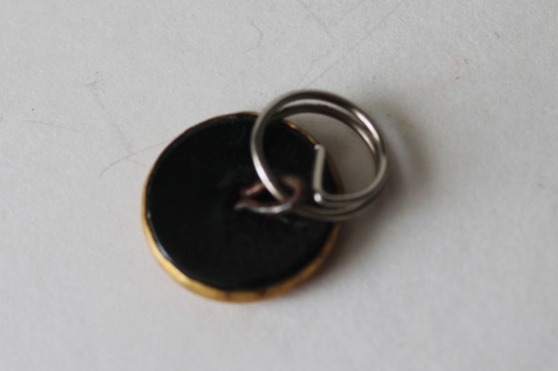 photo of Brotherhood antique embossed brass button metal shank work wear union uniform button 1800s vintage  #2