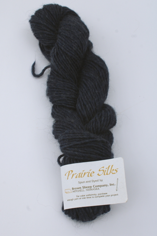 photo of Brown Sheep Prairie Silks wool mohair silk blend yarn Bolivar blue color  #1