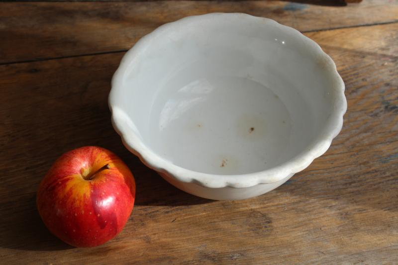 photo of Buffalo back stamp antique vintage Knowles Taylor ironstone china bowl #4