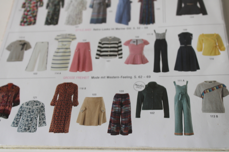 photo of Burda sewing magazine 2018 spring styles, complete multi size pattern pullouts #3