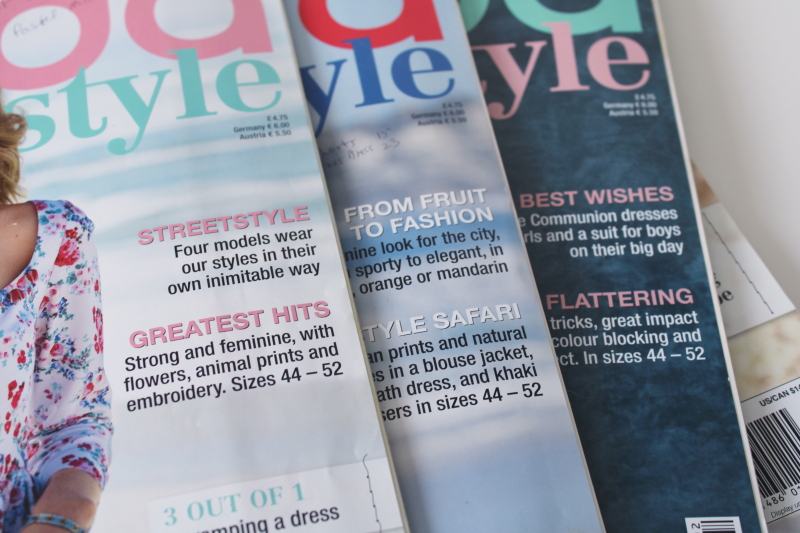 photo of Burda sewing patterns magazines lot, multi size pattern pullouts, spring fashions 2014  #3