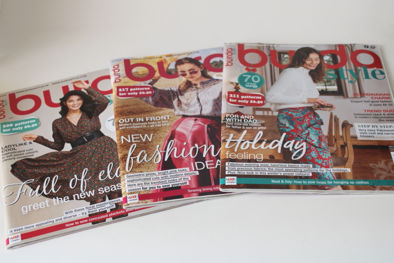 photo of Burda sewing patterns magazines lot w/ complete pullouts, Burda UK fall issues 2020  #1
