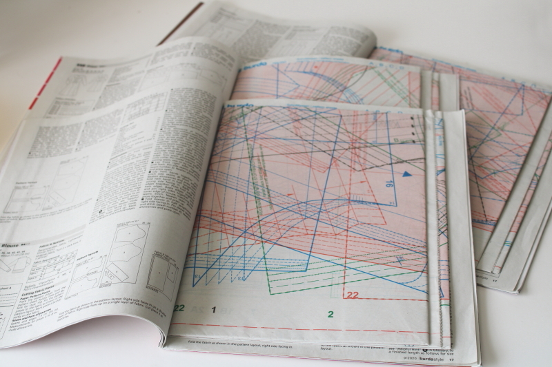 photo of Burda sewing patterns magazines lot w/ complete pullouts, Burda UK fall issues 2020  #3