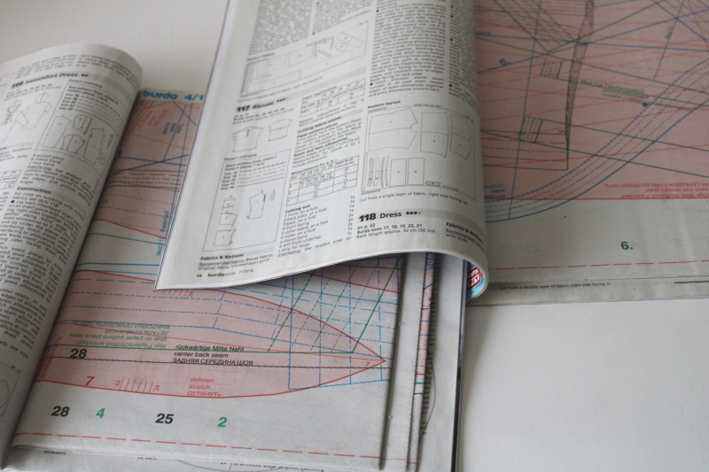 photo of Burda sewing patterns magazines lot w/ complete pullouts, spring & summer issues 2017 2018  #5