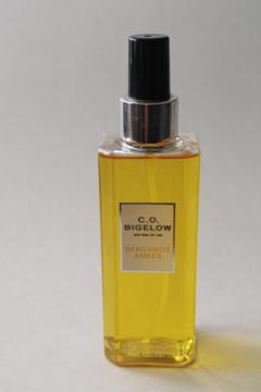 C O Bigelow Bergamot Amber cologne mist full 200 ml bottle fragrance spray discontinued scent 