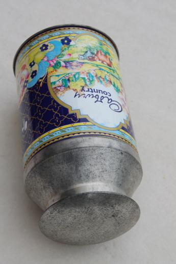 photo of Cadbury milk chocolate dairy milk can tin made in England, vintage Cadbury's advertising #5