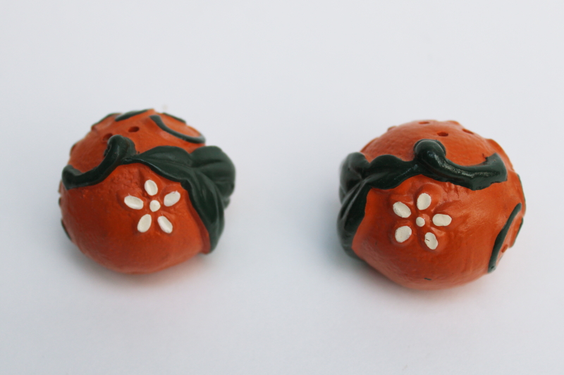 photo of California oranges, 1950s vintage S&P shakers collectible souvenir from road trip travel days  #2