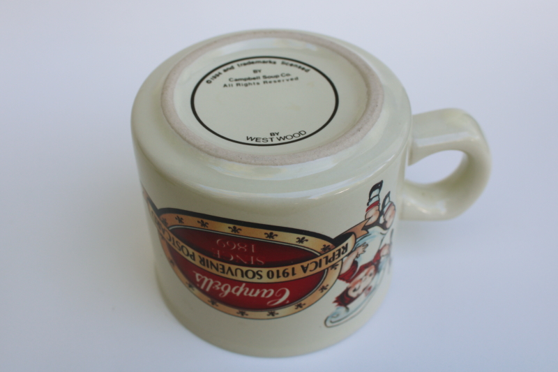 photo of Campbells soup mug w/ vintage Grace Drayton illustration circa 1910 antique advertising art #4