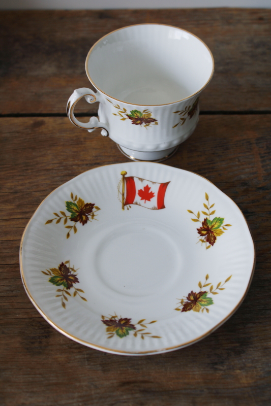photo of Canada souvenir vintage bone china tea cup & saucer #2