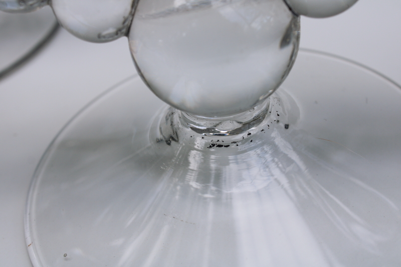 photo of Candlewick pattern glass candelabra, vintage Imperial glass clear crystal branched candlesticks  #3