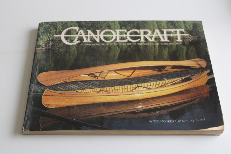 photo of Canoecraft Harrowsmith illustrated guide boat building canoes, out of print vintage book  #1