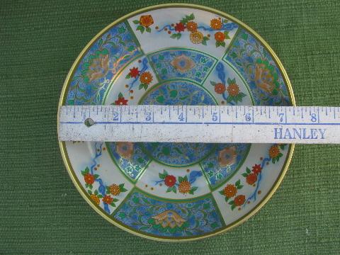 photo of Canton pattern English tole comport bowl vintage Baret Ware chinoiserie #6