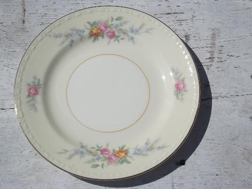 photo of Cashmere antique Homer Laughlin Georgian china bread and butter plates #2