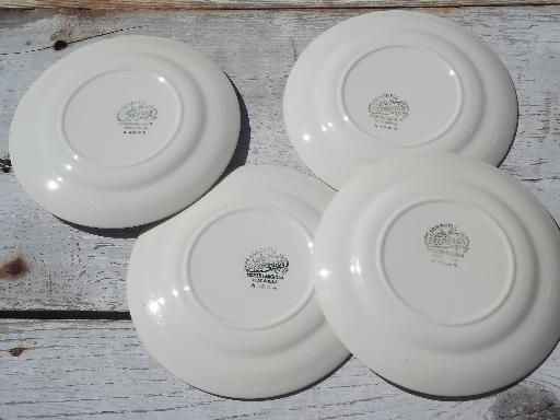 photo of Cashmere antique Homer Laughlin Georgian china bread and butter plates #4