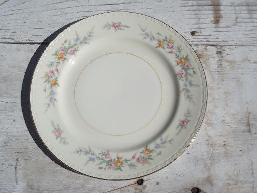 photo of Cashmere floral vintage Homer Laughlin Georgian china plates set of 8 #2