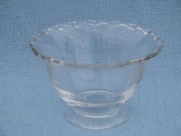 catalog photo of Century pattern vintage Fostoria glass mayonnaise, mayo bowl w/ foot