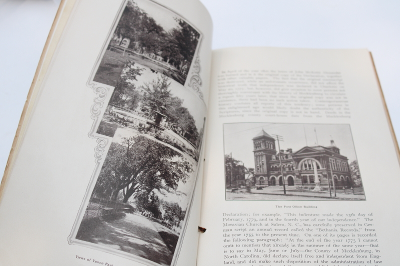 photo of Charlotte North Carolina 1906 vintage book, NC history & early photos #4