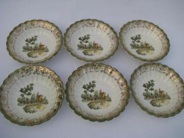 catalog photo of Chateau France vintage French scene American Limoges bowls