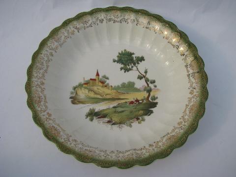 photo of Chateau France vintage French scene American Limoges bowls #3