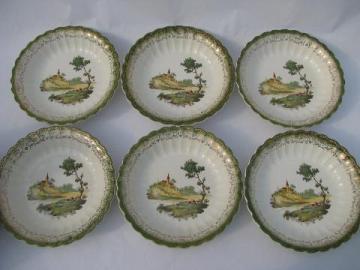 catalog photo of Chateau France vintage French scene American Limoges bowls