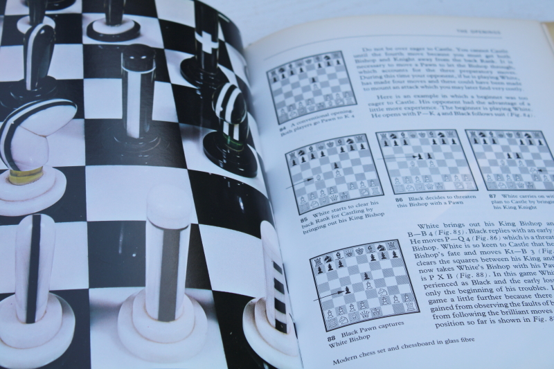 photo of Chess Move by Move Paul Langfield 70s vintage book w/ game diagrams #6