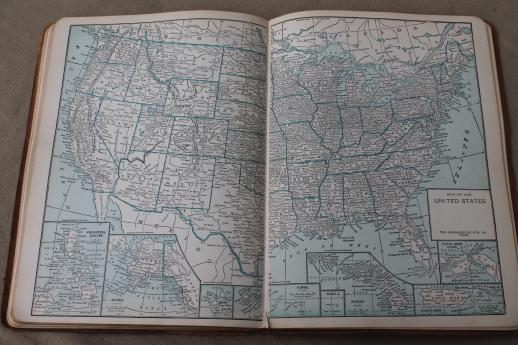 photo of Chicago World's Fair Century of Progress 1933 World Atlas w/ vintage maps #9