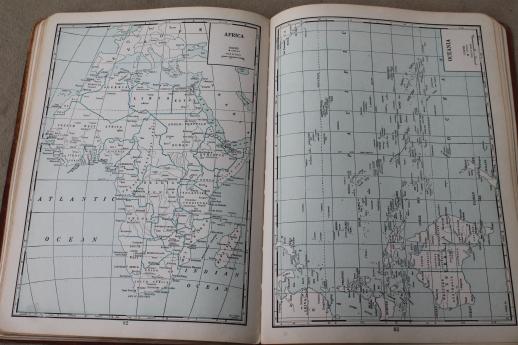 photo of Chicago World's Fair Century of Progress 1933 World Atlas w/ vintage maps #11