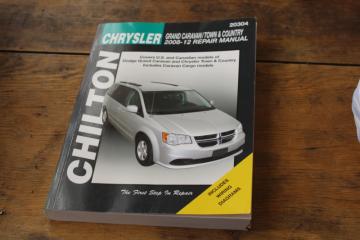 catalog photo of Chilton repair manual Chrysler Town & Country Dodge Grand Caravan 2008 2012 