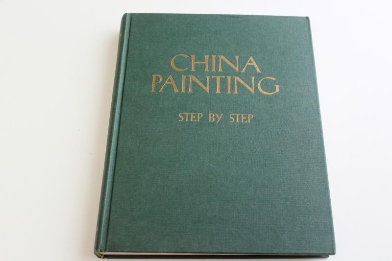 photo of China Painting Step by Step instructions & diagrams, 1962 how to book #1