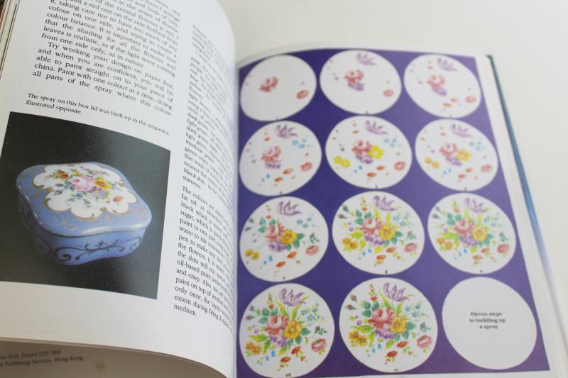 photo of China Painting in the French style, hand painted porcelain illustrated how to book #10