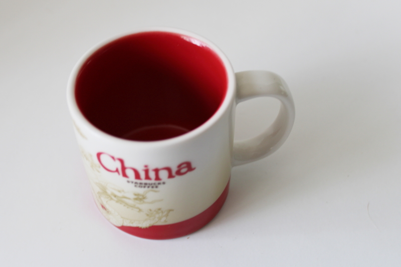 photo of China Starbucks 3 ounce mini coffee mug or ornament 2018, Chinese dragon #2