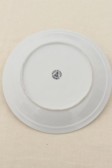 photo of Chinese china plate w/ pair of rabbits, good luck year of the rabbit? #5